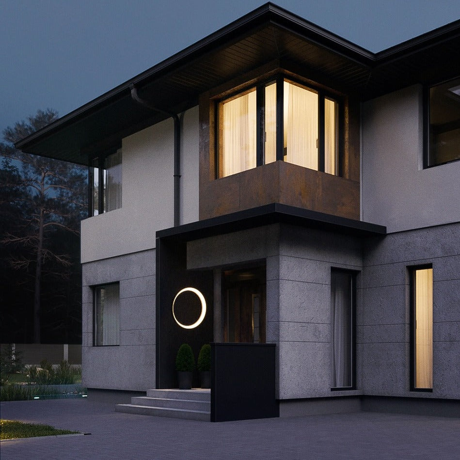 Lights of Scandinavia - Eclipse - IP65 Waterproof outdoor LED wall light. Warm light(3000K) LED strip with >30 000 hours of lifetime.